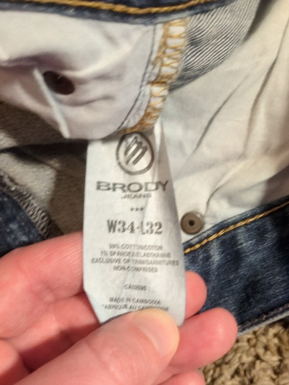 BRX Jeans Men's Relaxed Fit Blue Denim Jeans - Picture 8 of 8